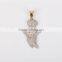 2016 Newest designl hip pop 10k gold dolls pendant with real diamond necklace