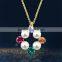 New Arrival Necklace/Earrings Jewelry Set Jewelry Set For Wedding Color Flower Pearl Jewelry Sets