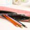 China supplier leather pencil bag fashionable school bag useful office pen bag taobao 2016