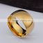 Wholesale Fashion Men Jewelry Stainless Steel Ring Black Silver Gold Smooth Wide Version Finger Rings Models