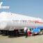 Tri-axle transport cryogenic liquid oxygen nitrogen argon co2 lng tank truck semi-trailer