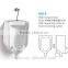 Sanitary ware bathroom wall hung urinal with sensor