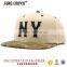 new design style 6 panel leather patch snapback hats