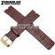 Durable Genuine Leather Deployant Watch Band Strap Buckle Bracelet Watchbands 22mm