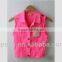 ss lastest girls' punk style denim vest,waistcoat with big pearl on body,china supplier