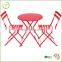 HL-3S-15015 folding garden bistro set full color folding table sets for garden decoration
