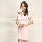 Nightskirt Summer Modal Casual Nightgown Short-sleeve Blue color knee-length Sleepshirts for Women
