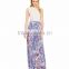 Women Viscose Paisley Print Elegant Bohemian Maxi Skirt Wholesale