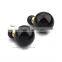 Women Simple Trendy Styles Black Fashion Cultured Pearl Stud Earrings