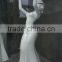single dancer fiberglass statue sculpture for decoration