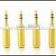 Audio Gade OEM Hi End Gold Plated 3.5-G Gold plated 3.5MM Male headphone Terminal Gold