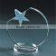 high quality crystal glass plaque/block, clear blank crystal awards and trophies