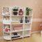 Best selling high quality portable bookshelf folding bookcase movable storage cabinet easy asse mble