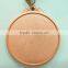 High Quality Copper Plated Sports Basketball Metal Medal