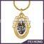 New metal wholesale customized picture printed key chain rings for gift