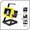 2015 runtime 6 hours 8.4V aluminium alloy waterproof 10W rechargeable outdoor spot beam led flood light