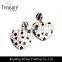 Wedding Jewelry Mix Color Rhinestone Heart Shape Stud Earrings Jewelry in Fashion Style