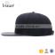Custom blank black caps 6 panels leather flat brim cotton strap back hip hop cap hats                        
                                                                                Supplier's Choice