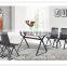 L858 Hot Selling Home Leisure Black Tempered Glass Classic Coffee Table
