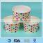 Biodegradable disposable paper cup for ice cream/ Cutom printed ice cream paper container/ Cheap soup bowl with lid