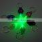 High Brightness Cheap Custom Green Light LED Key Chain KeyChain