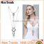 2016 new unique multilayer alloy chain turquoise pendant necklace for girls
