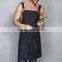 High quality unisex washed denim chef apron pattern with pockets