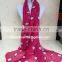 Penguin printed silk scarves