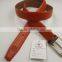 Reversible zinc alloy buckle leather belt for men