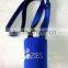 promotional insulated neoprene magnetic collapsible can cooler with hanyard