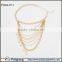 Hot selling new layered gold love pearl anklet