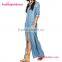 No MOQ Bule Jean Long Lady Latest Dresses