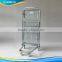 Zinc nesting carts with middle shelf