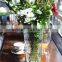 Wholesale Cheap Tall Colored Clear Glass Vases for Flower Made in China