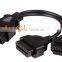 16PIN OBD2 Male to Female Extension Split Y Cable