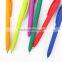 New style retractable neon color ball pen with rubber frosted barrel