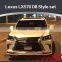 2016 newest double eight style for lexus lx570 2015 year up 2016 style frp lip set