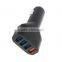 HUNDA Fast Speed 39W 5V 7.8A Qualcomm Certified Quick Charge 2.0 3.0 Car Charger Travel Charger