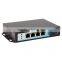 OEM 4 port poe switch with 1 single mode single fiber optic uplink