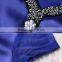 Ladies Crystal Beaded Necklace Design V Neck Tops Elegant Short Sleeve Slim Satin Mesh Patchwork Women Blouses 2016 Summer