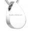 SRP8476 Most Wanted Products Blank Teardrop Pendant Cremation Jewelry Stainless Steel Urn Pendant