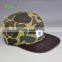 Custom High Quality Real Strap Camouflage Camper Caps And Hats Camping Hat With Woven Label Logo