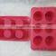 2016 top quality 6 muffins circle shaped silicone mold