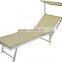 Folding aluminium beach sunbed
