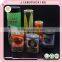 Decorative colorful cylinder tube vase plastic