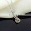 Violine tourmaline pendant fashionable necklace saudi gold plated jewellery 925 sterling silver manufacturer