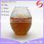 Wholesale glass oval candle jars with high quality 590ml
