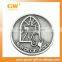 Antique silver plated 3D metal army coin