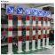 High quality aluminum alloy portable led flashing guide sign with pole solar traffic sign