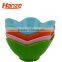 Flower Shape Healthy Plastic Mixing Salad Bowl Set